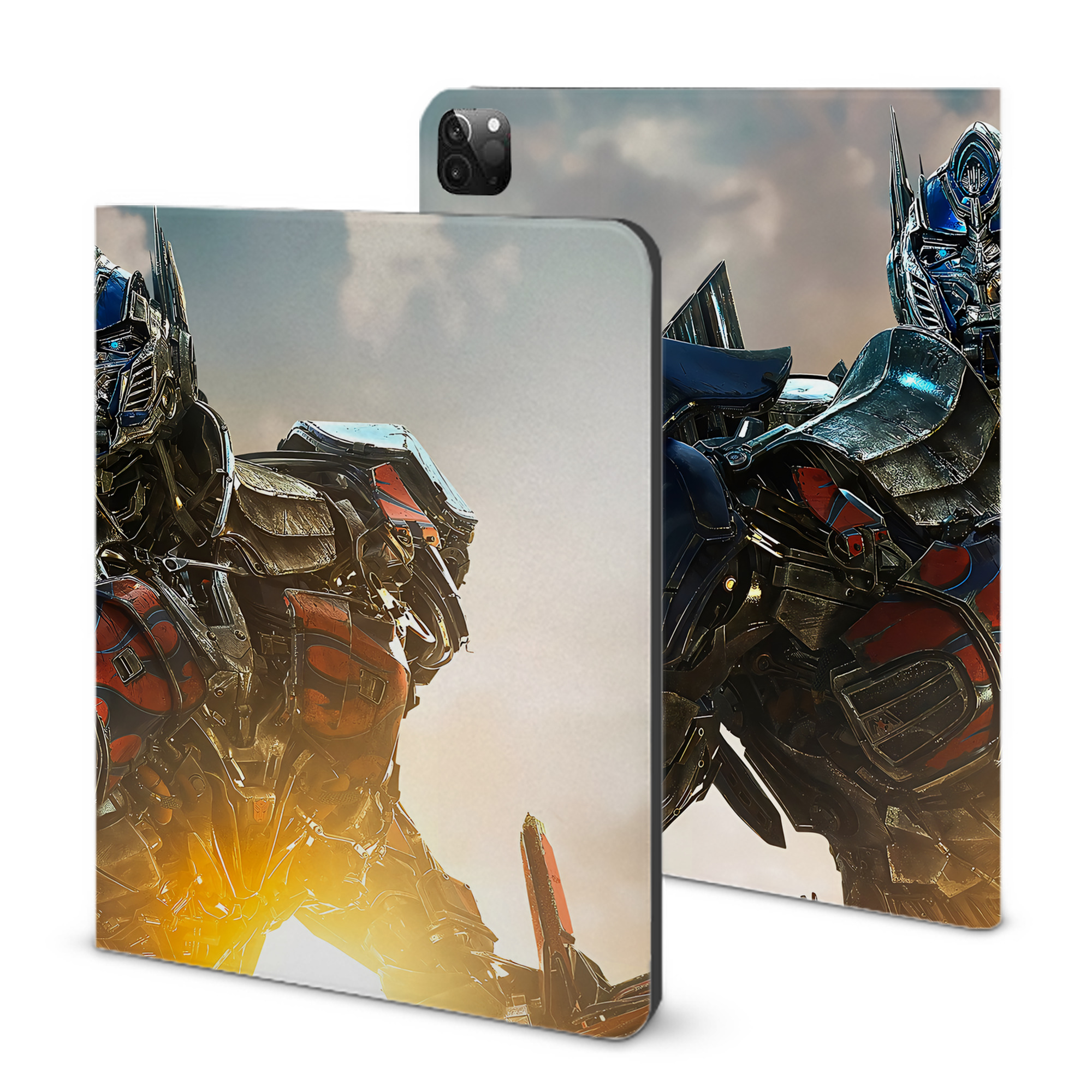 （画像用） Transformers トランスフォーマー IPadケース ペンホルダー付き ブックスタイルデザイン